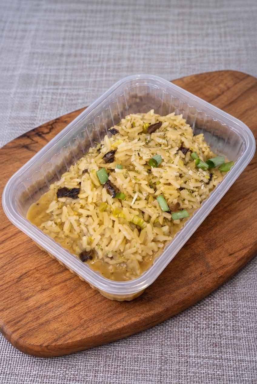 Marmita 16: Risoto de funghi com alho-poró - Casa Verde Foz do Iguaçu